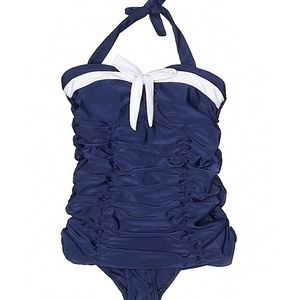 Vintage style classic pinup sailor swimsuit